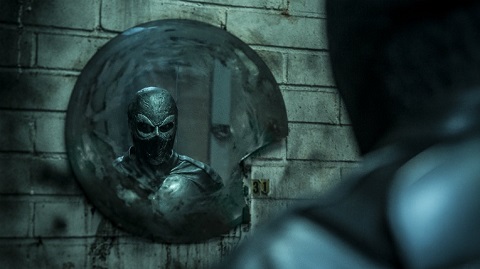 The Punisher Wearing Deadpool's Mask, Basically